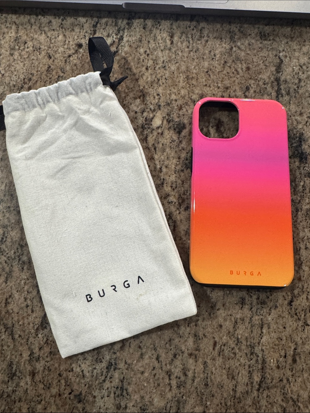 Burga Pink to Orange Gradient Protective iPhone 13 Case